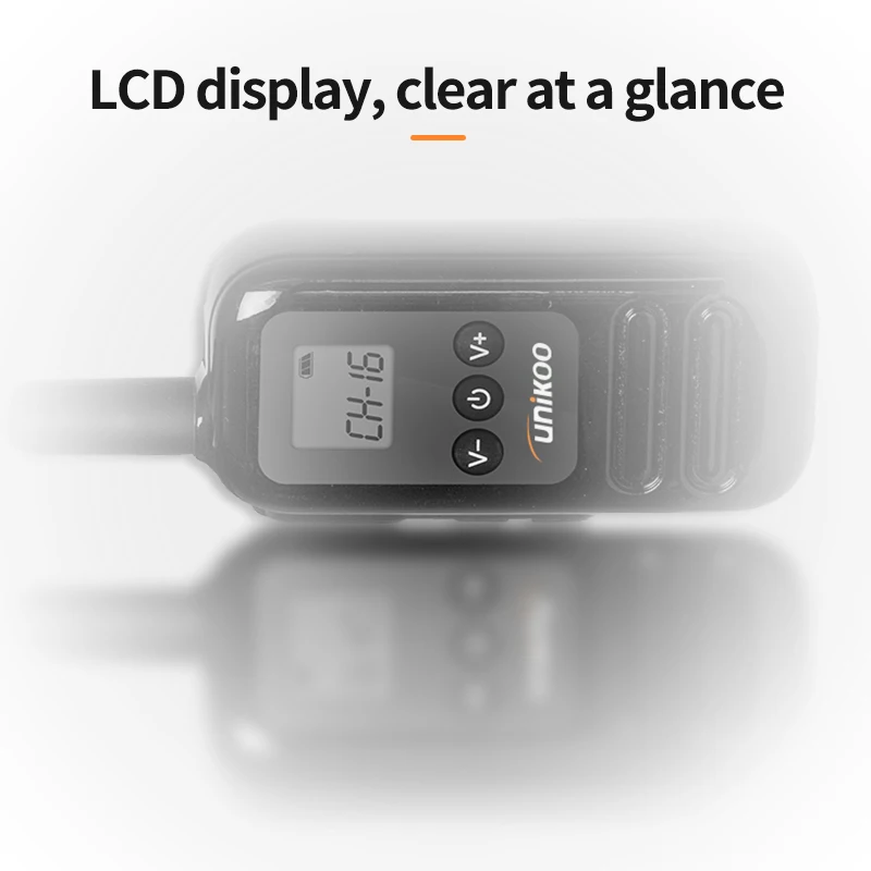 UNIKOO UK254 2 шт. мини-портативная двусторонняя радиостанция с ЖК-дисплеем PMR FRS