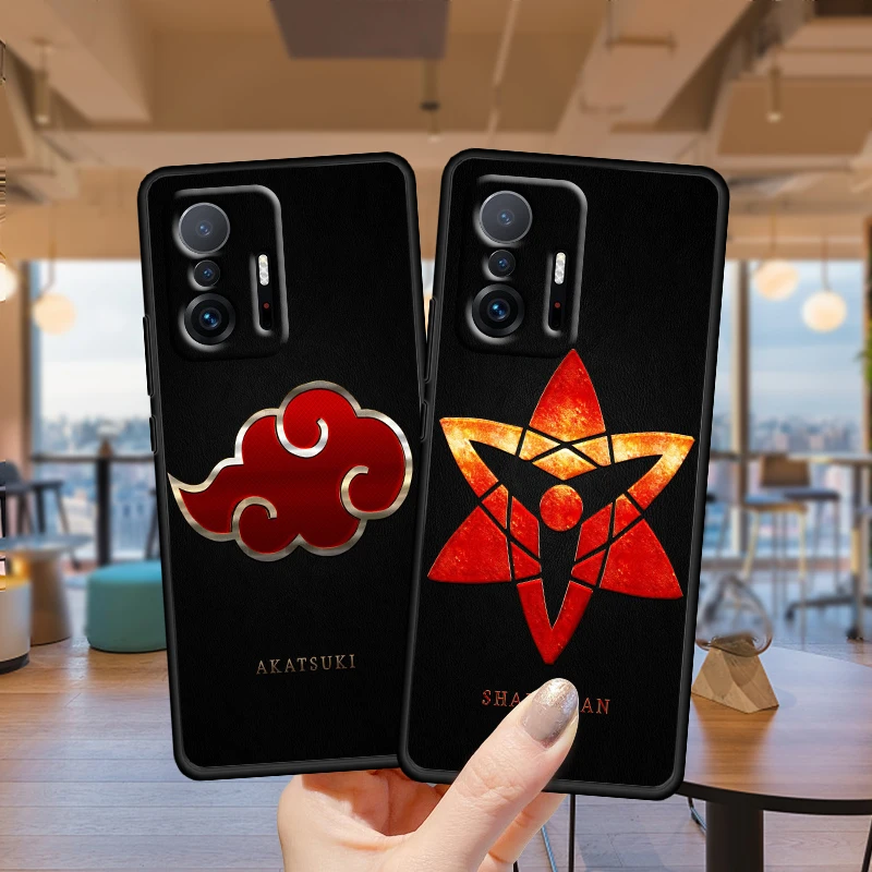 naruto hot anime sharingan for xiaomi mi 12 11 10 ultra 11t 10t pro lite 11i 10i 10s 5g tpu soft silicone black phone case cover free global shipping