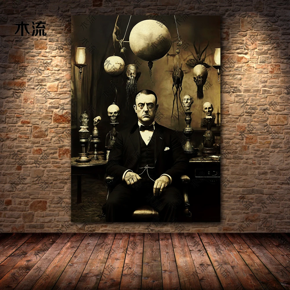 Экстракт Cthulhu жуткая фотография настенная живопись на холсте винтажная