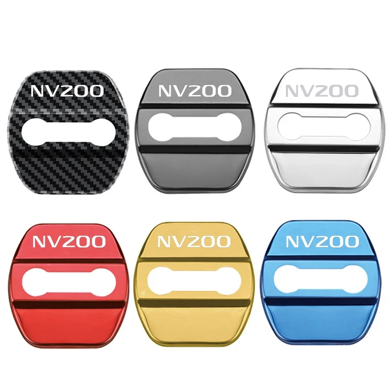 

4 шт., автомобильные наклейки на дверной замок Nissan NV200