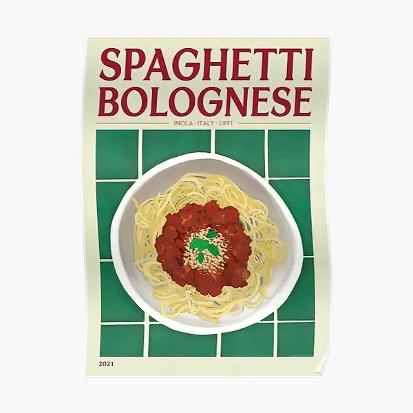 

The Spaghetti Bolognese 1891 Poster Decoration Wall Art Painting Modern Vintage Home Room Funny Mural Picture Decor No Frame