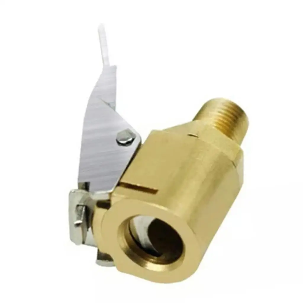 

Brass Lock- Inflator Air Chuck with Clip for 8V1 Thread Car s