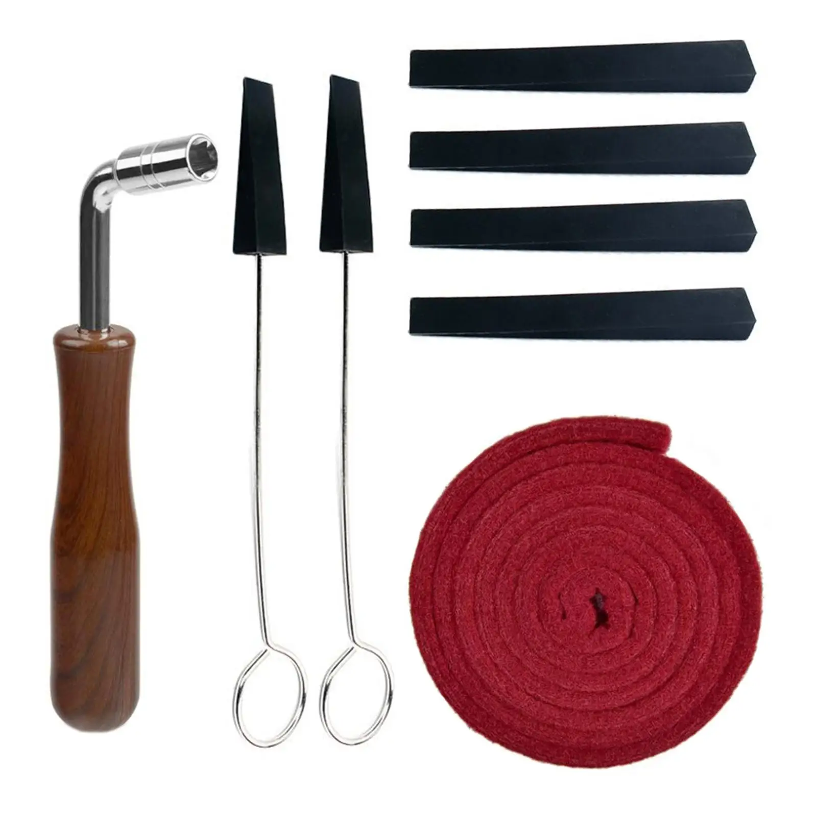 

Piano Tuning Lever Tools Kit Short/Long Mutes for Keyboard Cleaning Care