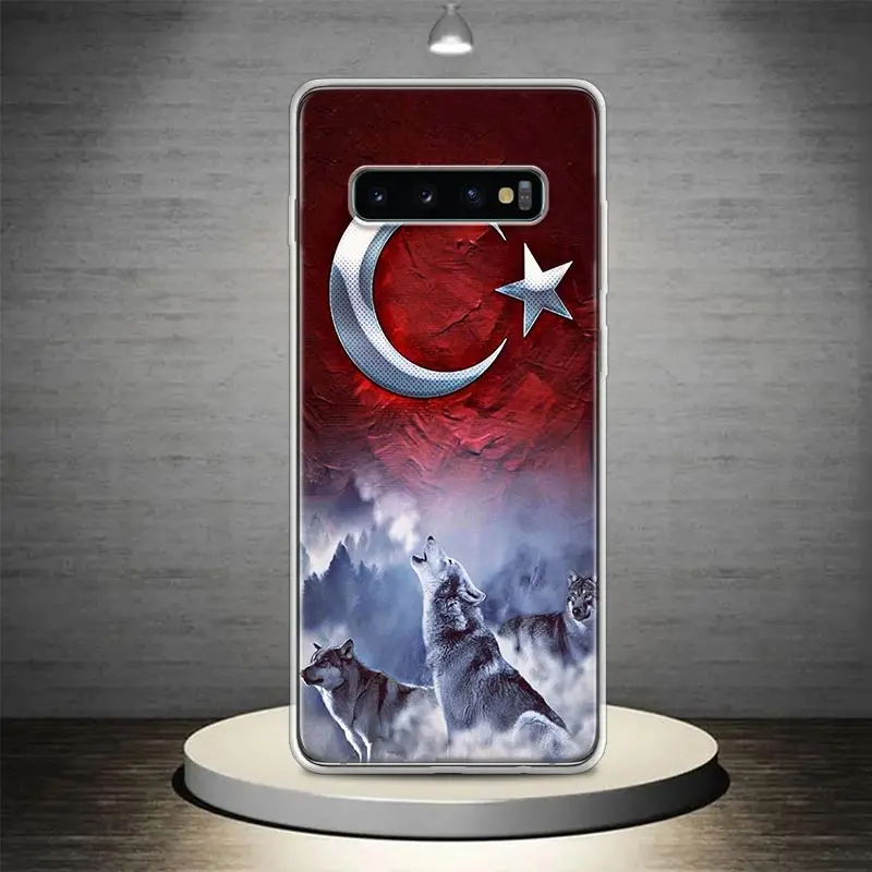 Турецкий флаг чехол для телефона Samsung Galaxy S24 S23 S22 Ultra S21 Plus S20 FE S10 S10E S9 S8