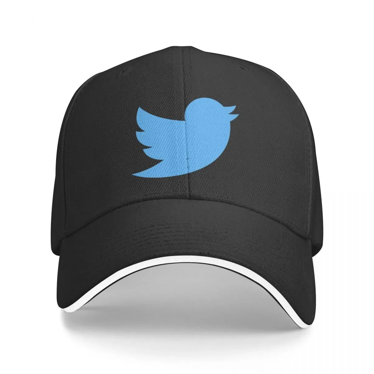 

New Twitter Logo Icon Gift for Twitter fan Cap Baseball Cap Sunscreen trucker hats cap for women Men's