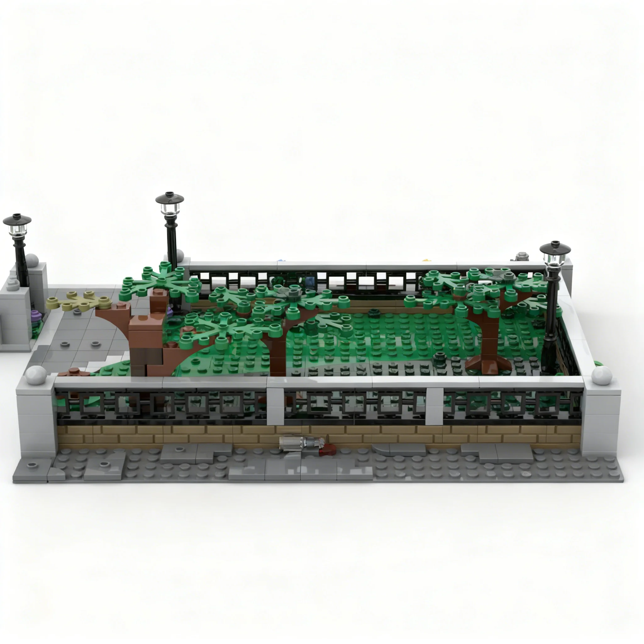Фото 704 детали MOC, модель Нью-Йоркского Центрального парка, супергерои Марвел, строительные блоки, игрушка для сборки, рождественские подарки, конструктор для самостоятельной сборки. №3