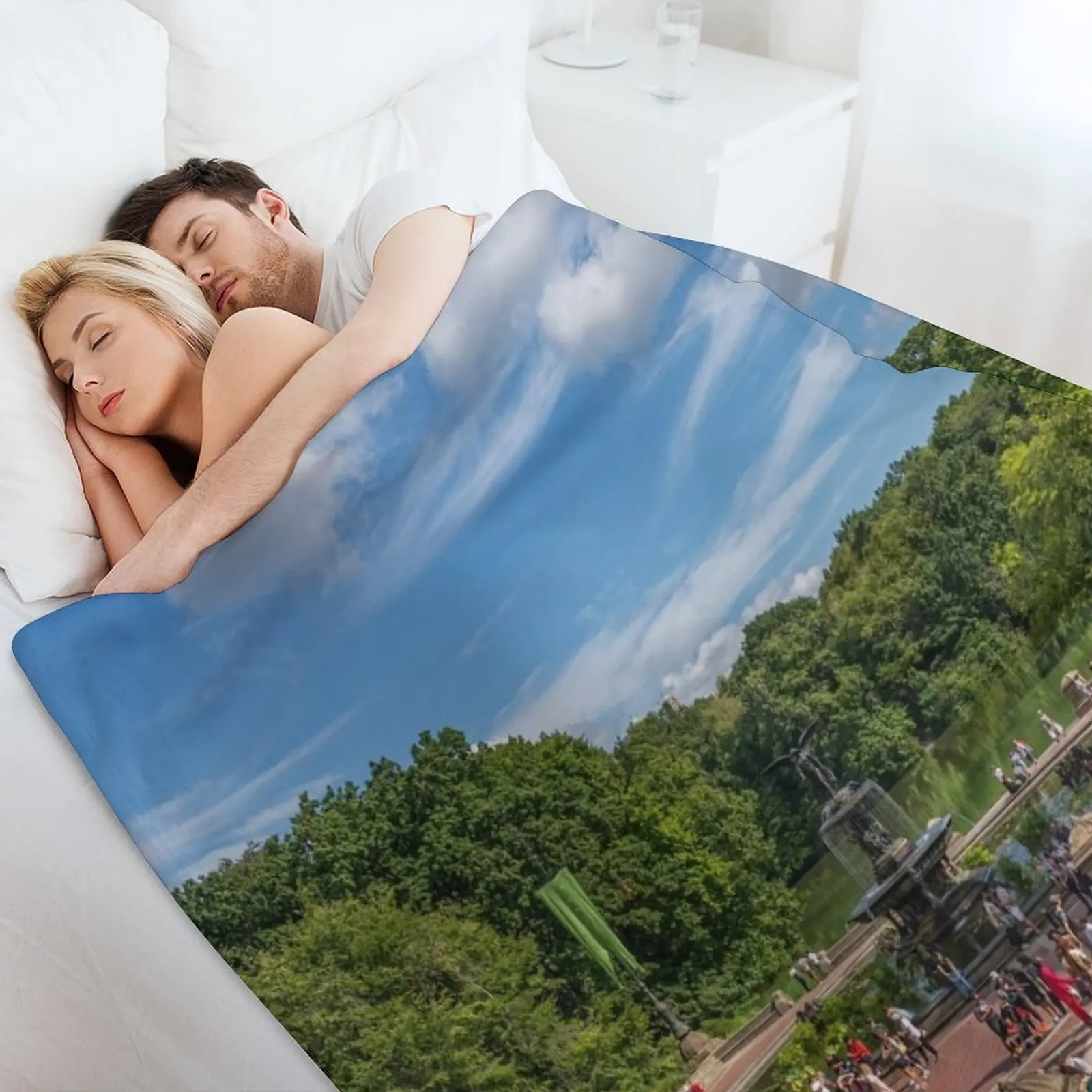 Одеяло Day at Bethesda Terrace на заказ косплей аниме плед диване одеяла