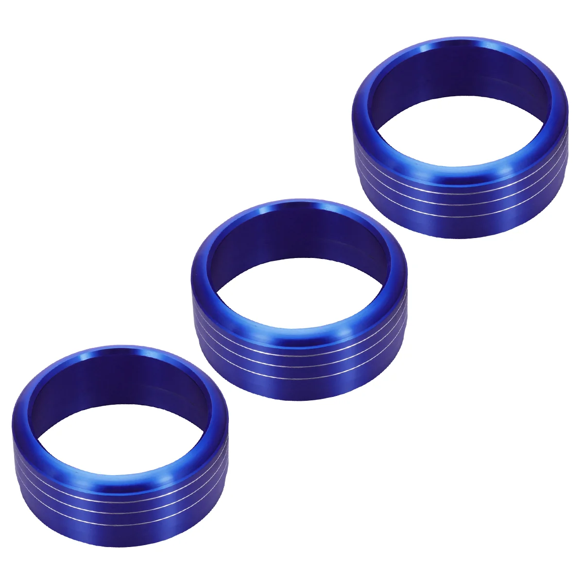 

3pcs Electronic Red Anodized Aluminum AC Climate Control Ring Covers Compatible For 2013- 2015 Impreza Forester XV