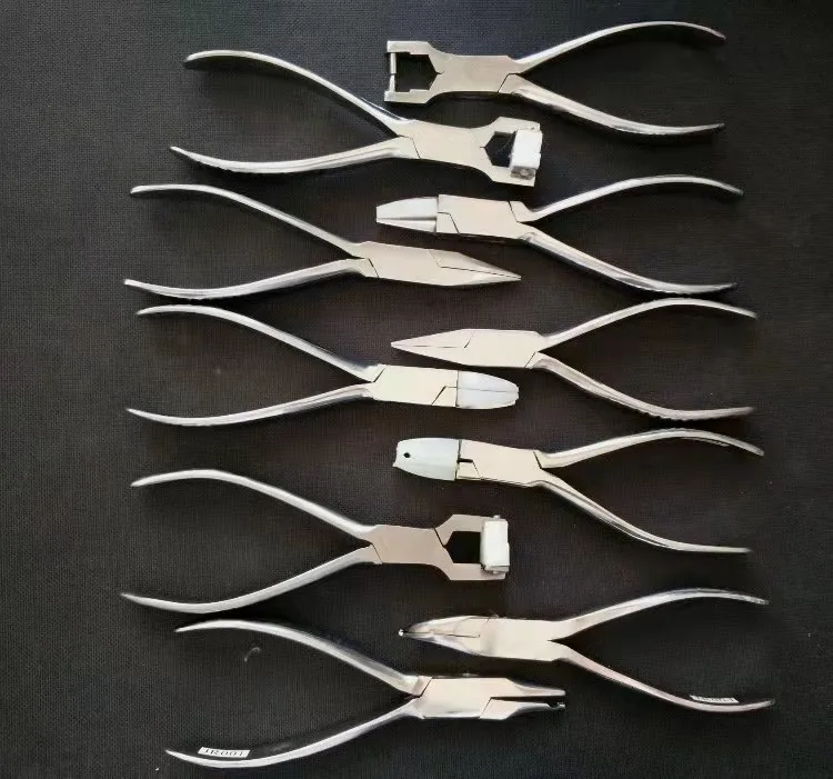 

Jewelry Nylon Ring Pliers Stainless Steel Pliers Jewelry Repair Bracelet Forming Spring Bending Glasses repair tools