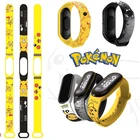 Ремешок для часов Pokemon Pikachu, подходит для Xiaomi, светодиодный браслет 34, браслет, индивидуальный модный подарок для детей на Рождество