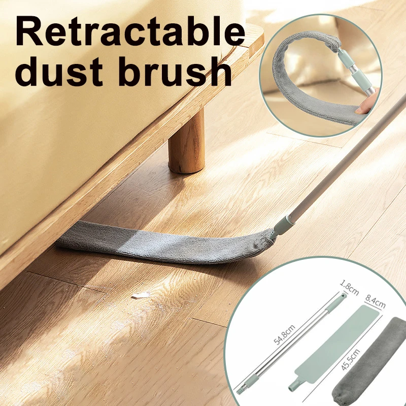 

Long Dust Cleaner Handle Gap Extendable Telescopic Sweeping Mop Dust Useantistatic Wet Tools Brush Clean Cleaning Dry And Brush