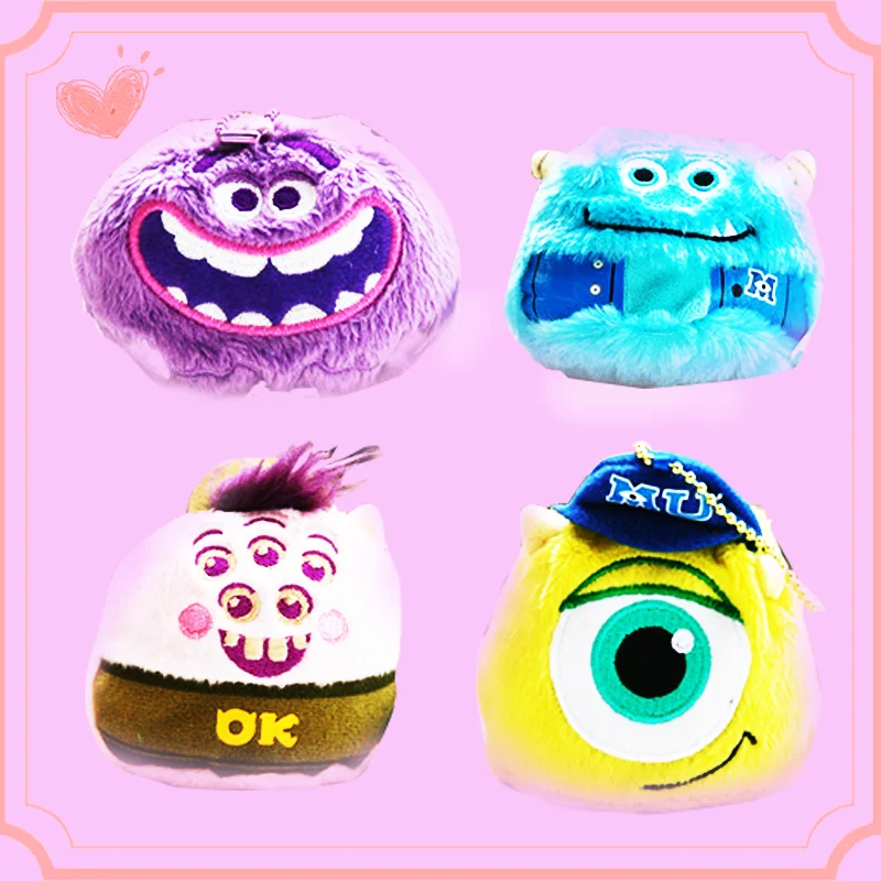 

Disney Plush Toys Kawaii Cartoon Monsters University Mike James Kawaii Bags Pendant Lovely Soft Anime Figure Cute Ornaments Doll