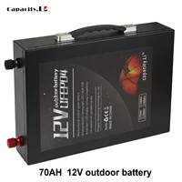 12v 100ah lifepo4 battery pack 70ah lithium rechargeable battery with bms for rv outdoor camping