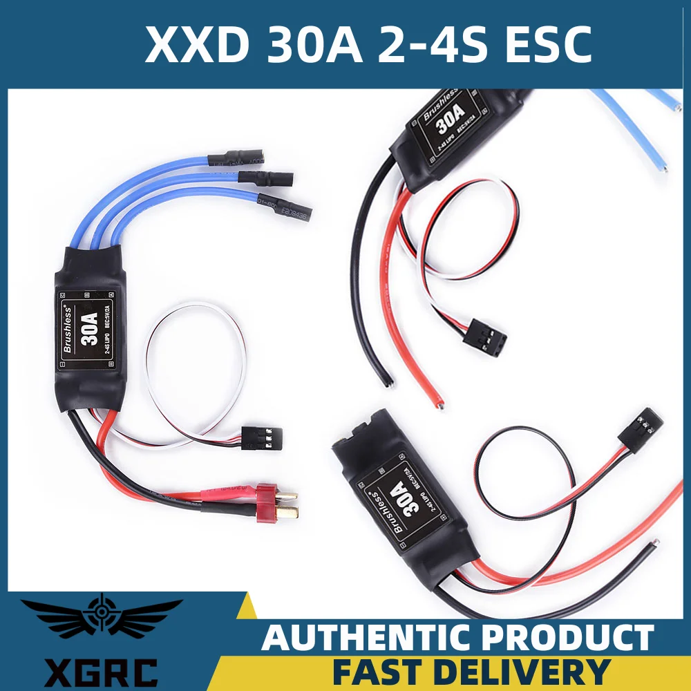 Регулятор скорости бесщеточного двигателя XXD 30A 2-4S ESC RC BEC T-rex 450 V2 вертолетная