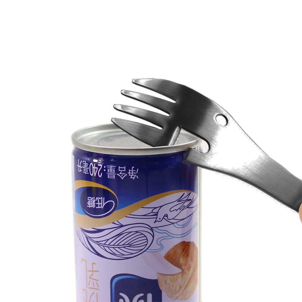 Многофункциональная вилка и ложка кухонная посуда из нержавеющей стали черная