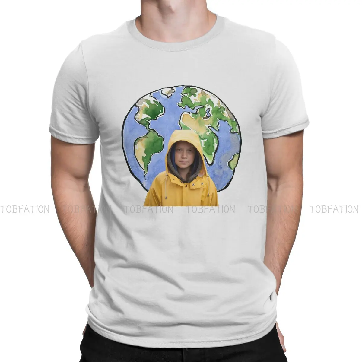 

Уникальная футболка с защитой Greta Thunberg, шведская, Экологически чистая, для девушек, высокое качество, новый дизайн, графическая футболка, пре...