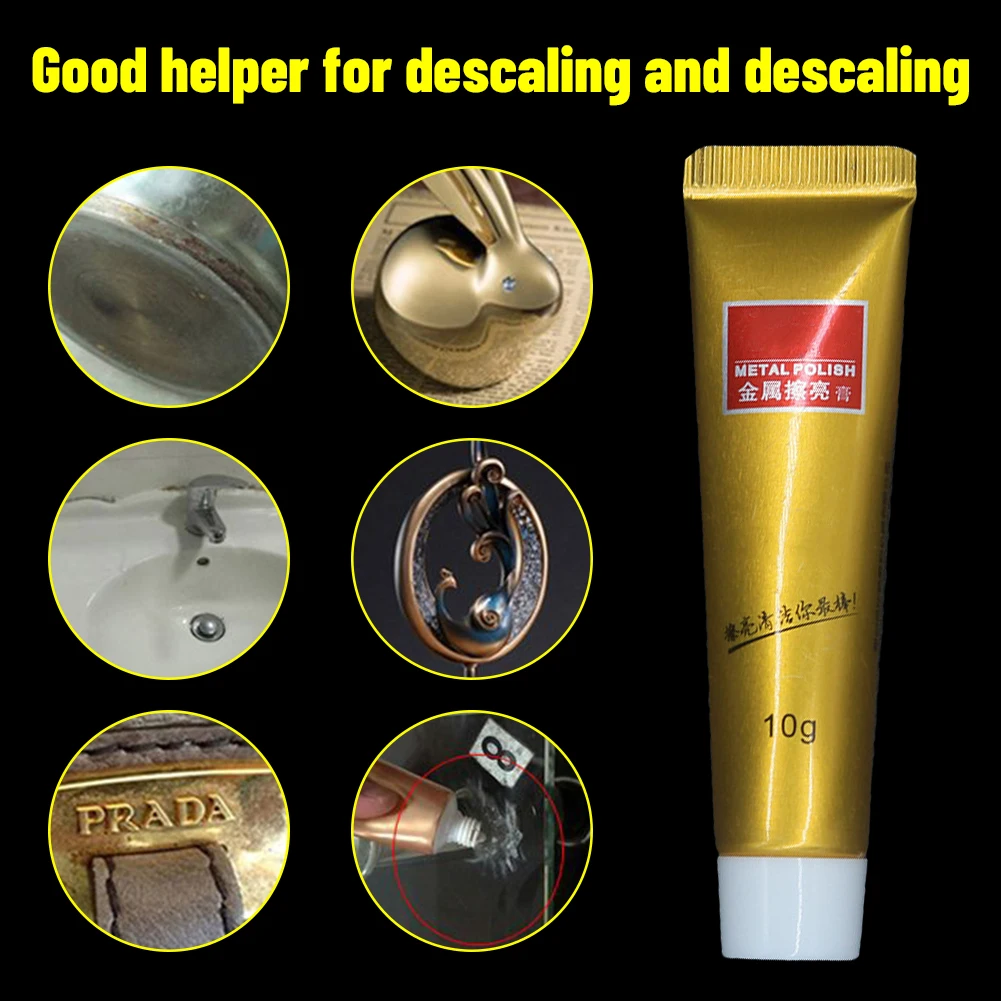 

10g Metal Polishing Cream Wax Mirror Metal Stainless Steel Kitchen supplies car tires Ceramic Cleaning Paste Rust Remover