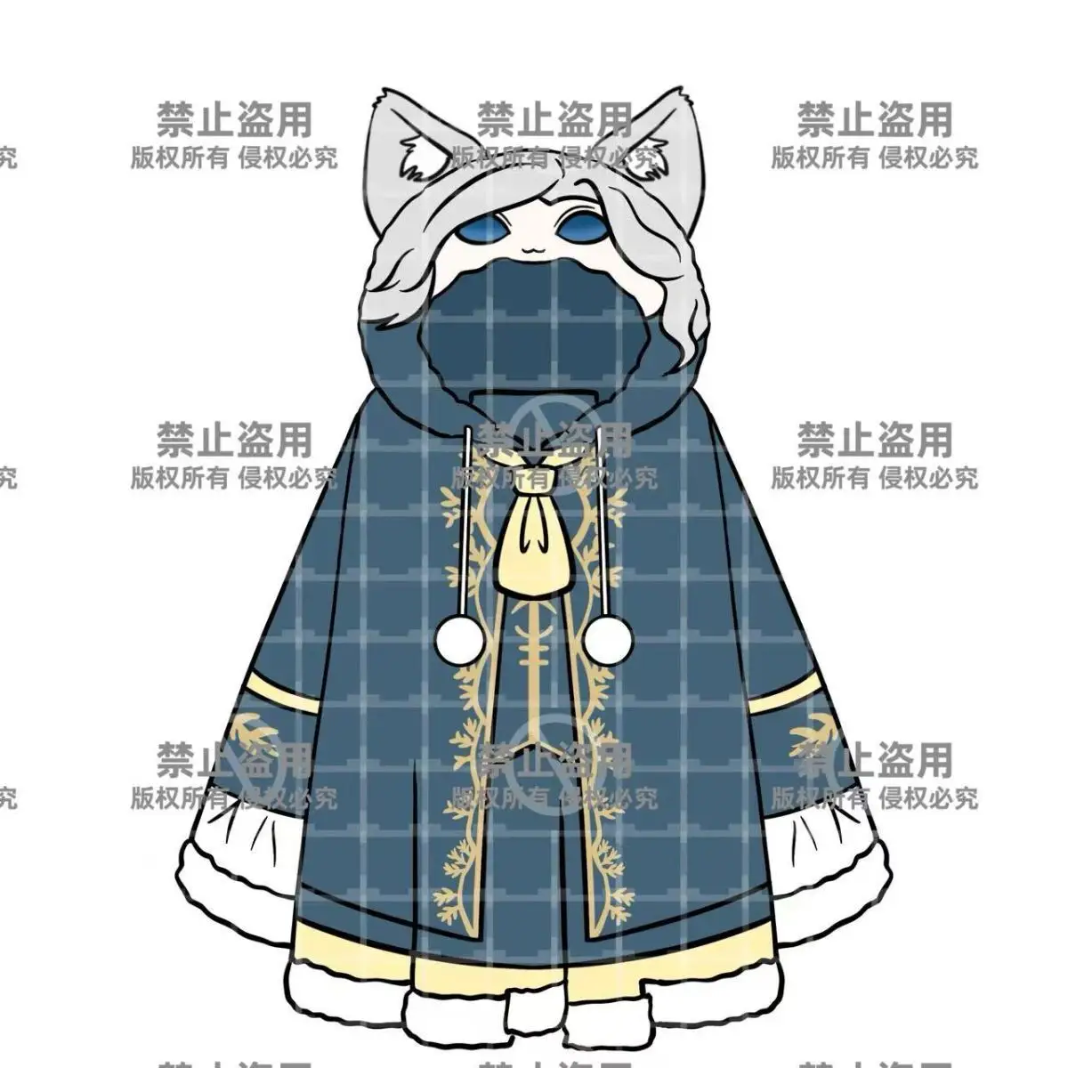 Identity V Joseph Desaulniers плащ аниме косплей костюм плащи пушистое одеяло мягкая кепка