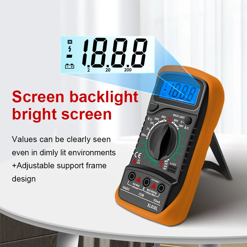 Цифровой мультиметр XL830L профессиональный 1999 отсчетов амперметр