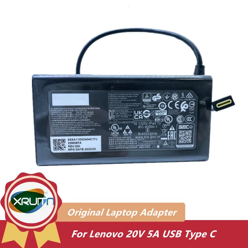 

For Lenovo Idea Pad5 Pro16 ADL100YLC3A 100W USB-C Charger Type-C AC/DC Adapter ADL100YDC3A SA11D52396 ADL100YCC3A ADL100YAC3A