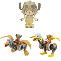 bandai genuine anime kids toys one piece chopper integrated robot 2 wing action figurine model toys for boys gift collection