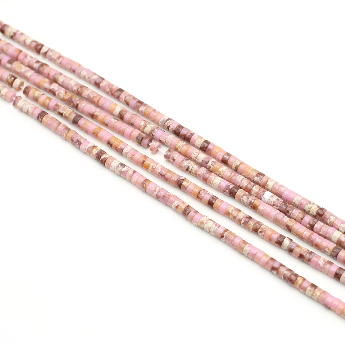 

Faceted Natural Pink Emperor Stone Imperial Jasper Beads 2x4mm Cylindrical Loose Spacer Beads for Jewelry Making DIY Accessories