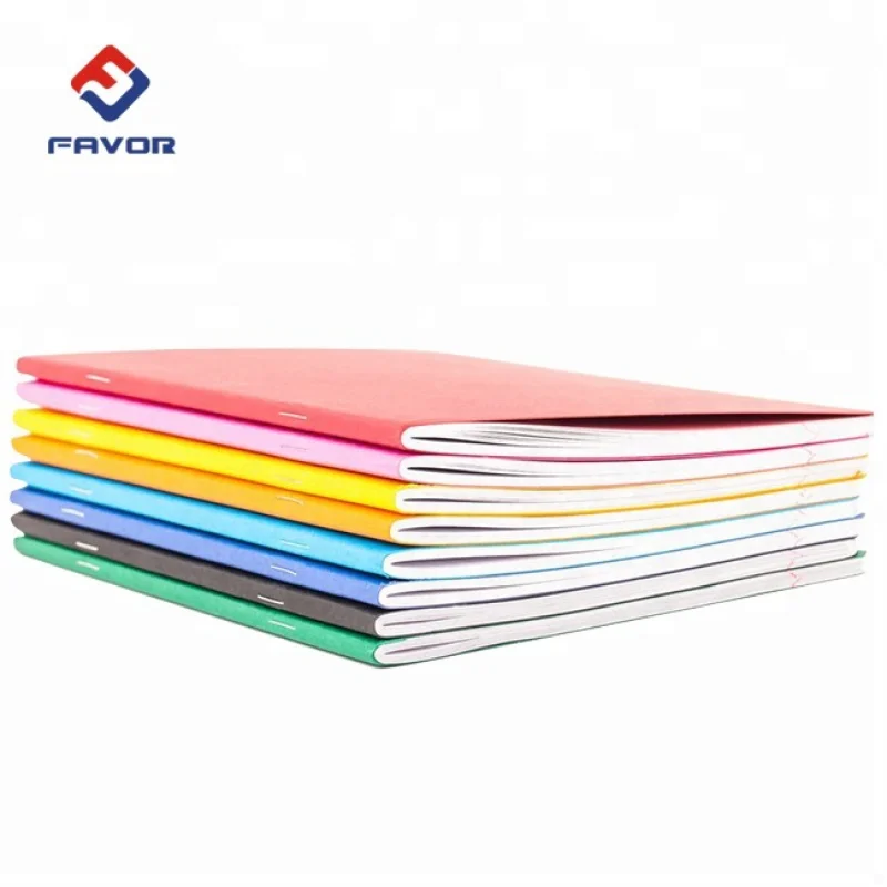 Custom cheap softcover 128 gsm a4 printed school student exercise book
