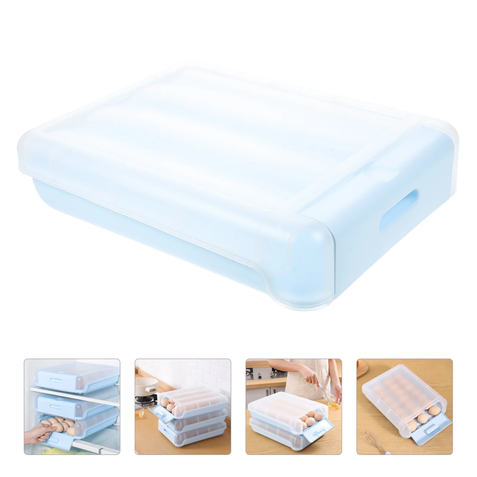 

Refrigerator Egg Organizer Drawer-type Egg Tray Household Egg Storage Box Egg