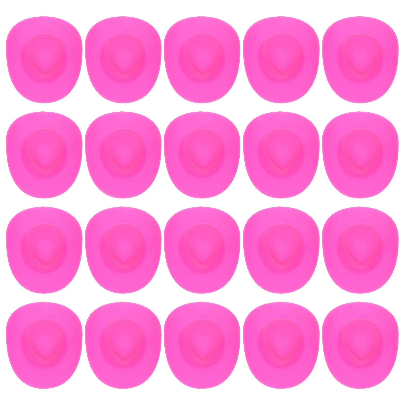 

20 Pcs Toy Cowboy Hat Micro Toys Mini Hat Toy Miniature Hats Baby Mini Hats Dress-up Plastic Small Hats Crafts Tiny Hat