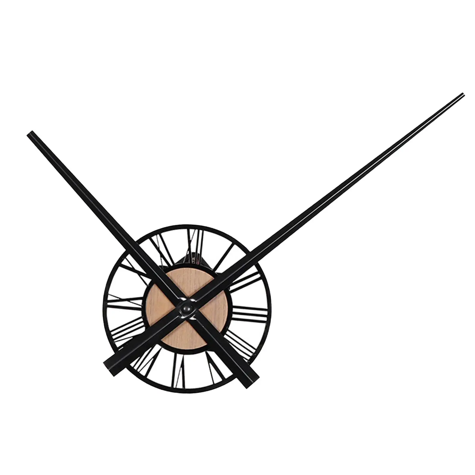 Unique Wall Clock Battery Operated Long Hands Hanging Clock 