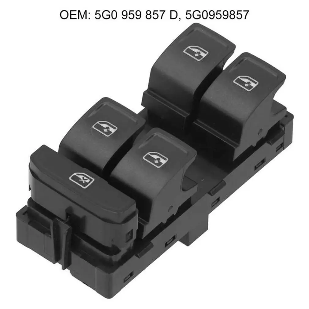 

Glass Lift Switch Car Power Window Sensitive Lifter Button Replacement Parts Auto Parts 5G0 959 857 D