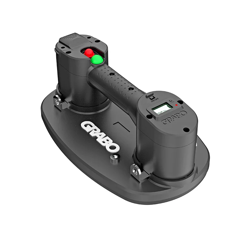 

GRABO Pro Electric Vacuum Suction Cup Lifter 375lbs Max Load for with Automatic Turn On/Off Pump Function Digital Display