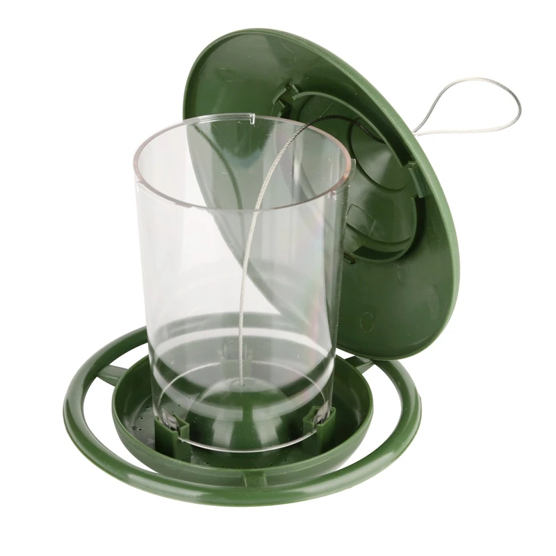 Кормушка для птиц прозрачная с окошком присоской