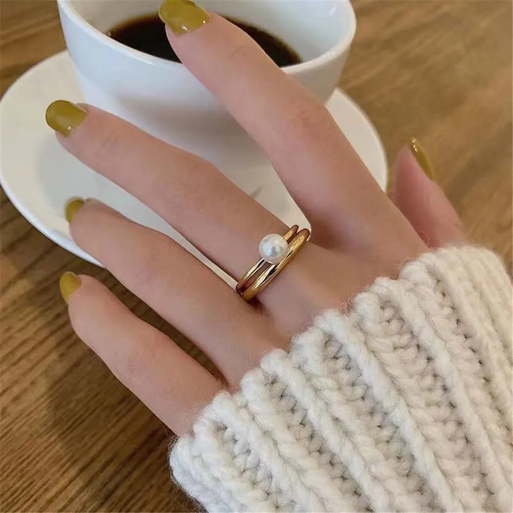 

Регулируемое кольцо из серебра S925 пробы с жемчугом, пустое основание для рукоделия, аксессуары для изготовления ювелирных изделий без жемчуга