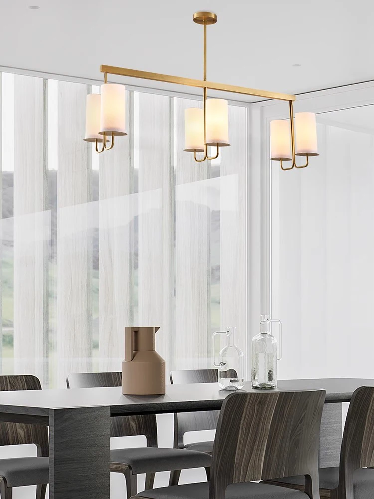 Люстра AiPaiTe итальянская Современная медная для гостиной столовой спальни