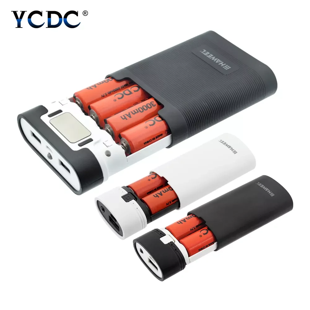 

2023NEW 5600mAh/10000mAh Power Bank Charger Box Case With 18650 Battery And USB Cable