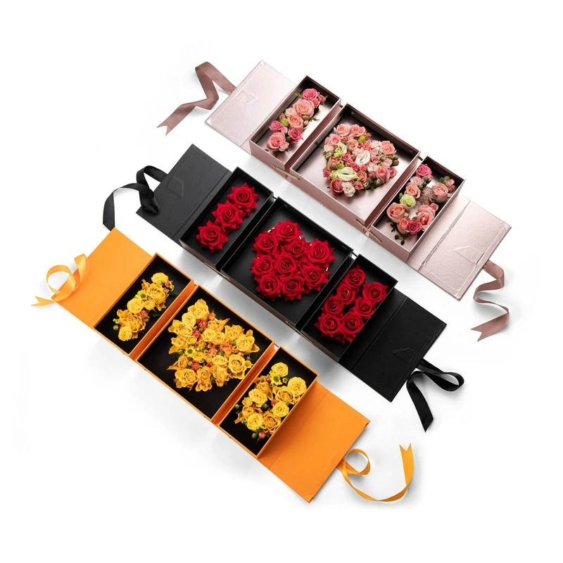 

Wedding Gift Paper Valentine's Day Flower Packing I Love You Rose Box