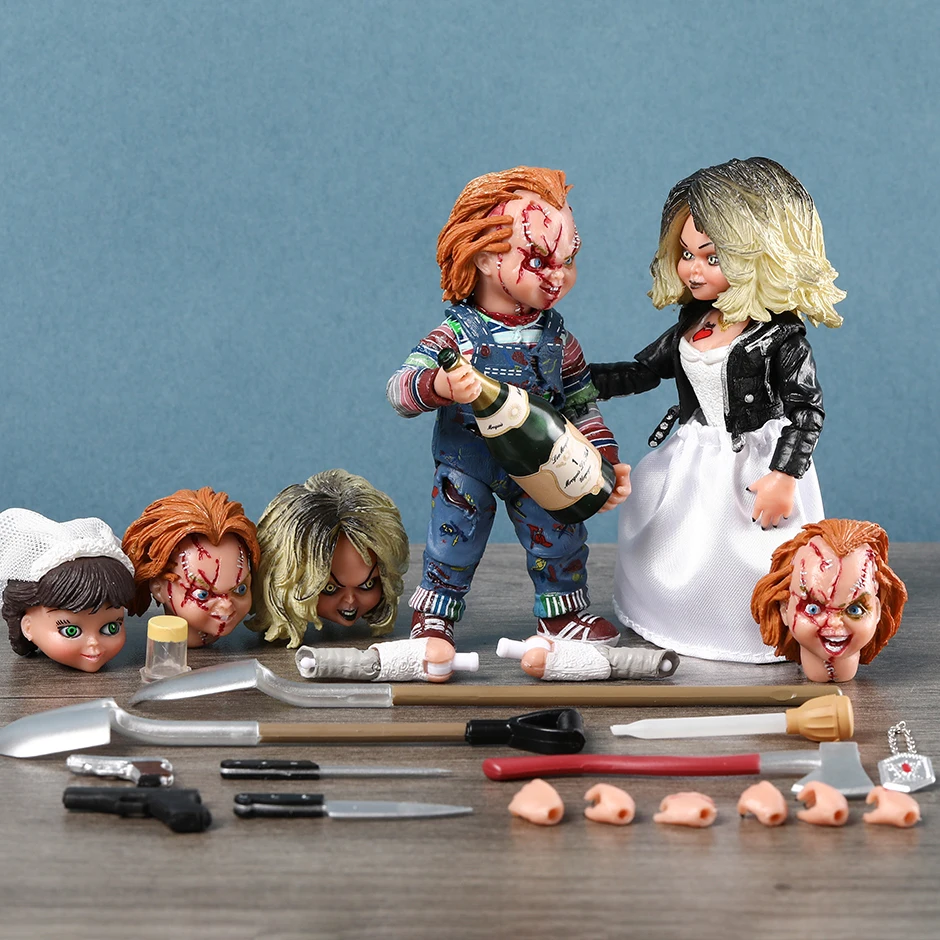 Фигурка NECA Bride of Чаки и Тиффани фигурка декоративная модель из ПВХ игрушка