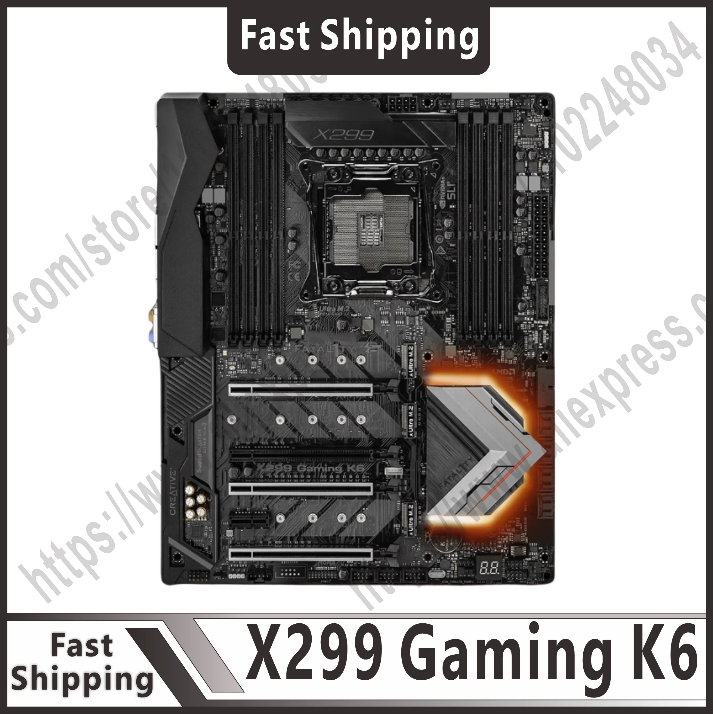 Материнская плата X299 Gaming K6 LGA 2066 DDR4 PCI-E 3,0 USB 3,1 SATA ...