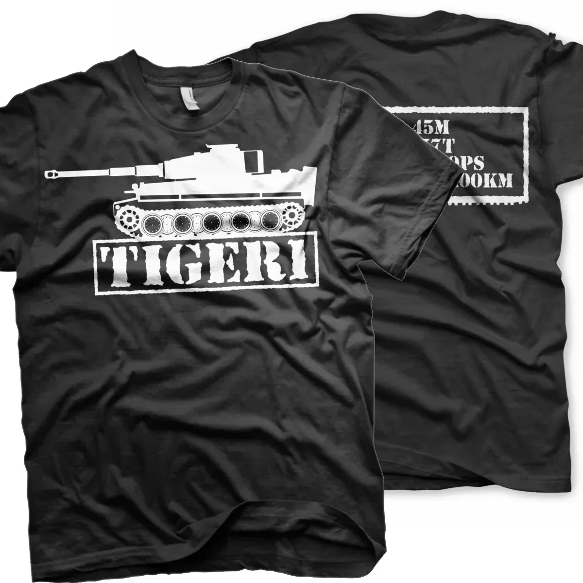 Фото Футболка Panzer Tiger I Heavy Tank времен Второй мировой войны. Новые повседневные футболки из 100% хлопка с короткими рукавами и круглым вырезом, размер S-3XL №1