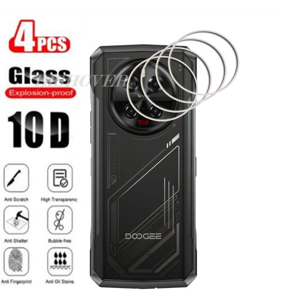Фото 4 шт., стекло для объектива камеры для Doogee V40 Pro Doogee DK10, защитная пленка для экрана, защитная мягкая пленка для объектива камеры №1