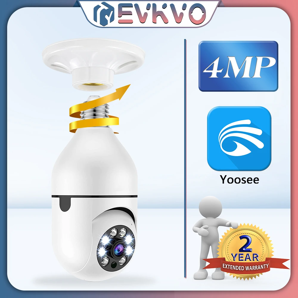 

Беспроводная IP-камера с датчиком движения, 4 МП, Wi-Fi, E27