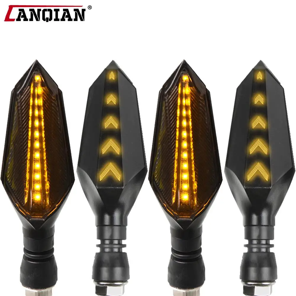 

For Honda CBR929RR CBR600RR CBR954RR CB1000R CBR1000RR FIREBLADE CBR1100XX BLACKBIRD ST1300 LED Flexible Turn Signal Amber Light