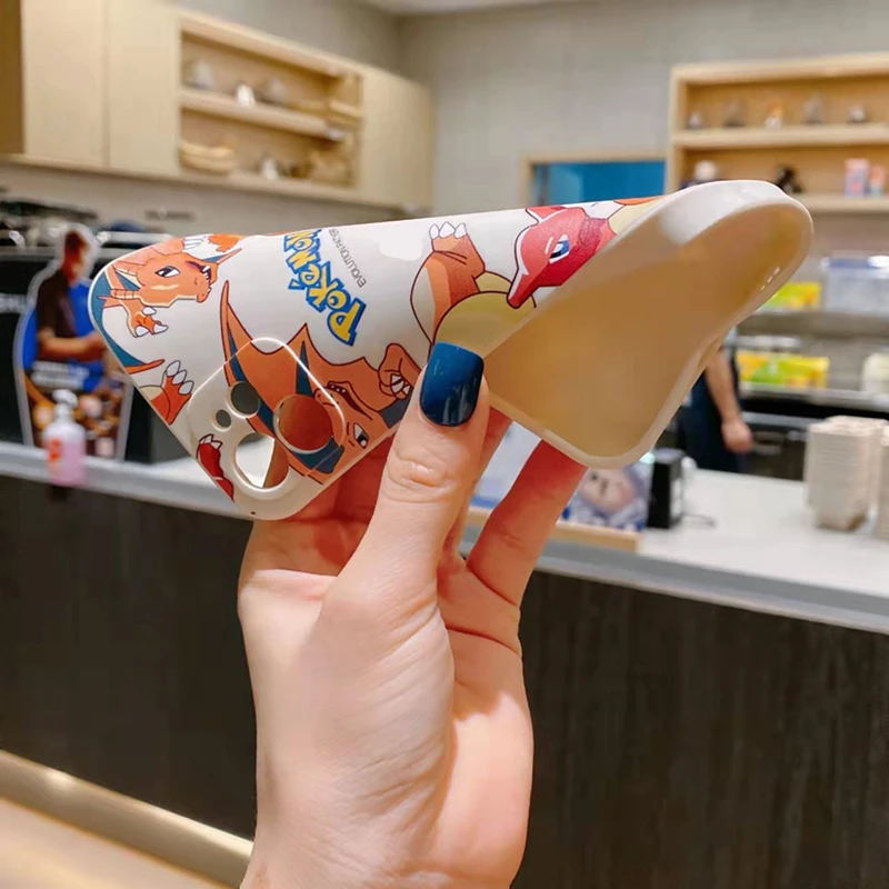 Чехол с покемоном Пикачу Дженни черепахой для iPhone 12 13 Pro Max Mini 11 X XR XS MAX SE2020 8 7 6 6S Plus