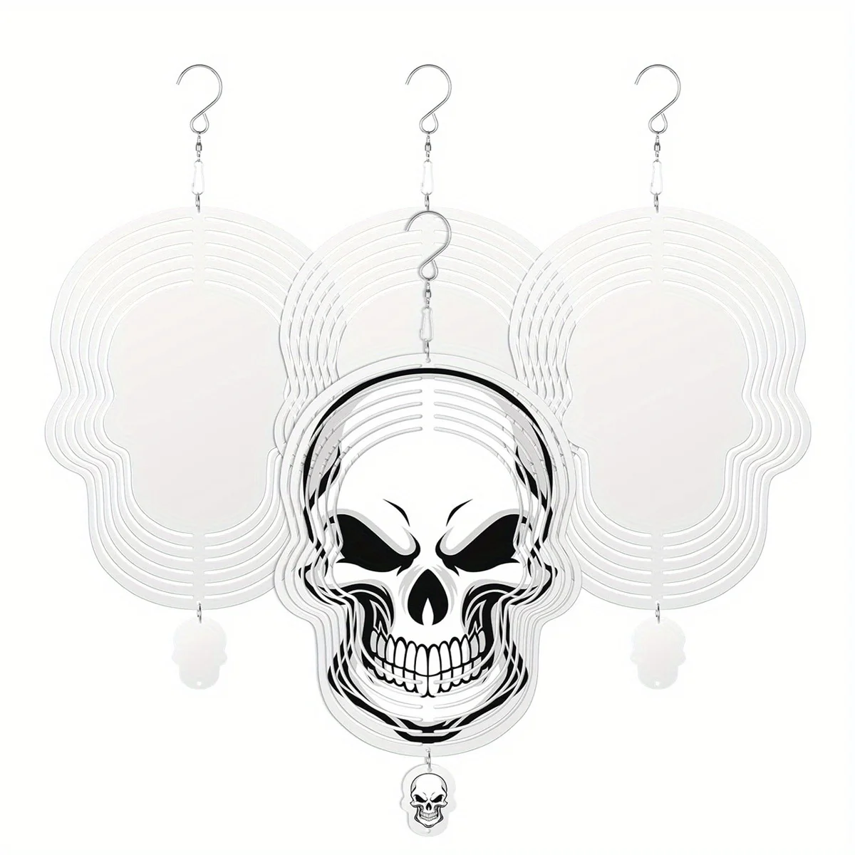 10-дюймовая сублимационная печатная пластина в форме черепа 3D алюминиевое