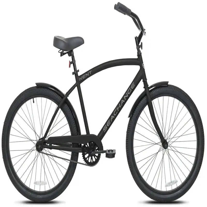 

26-inch Men's Seachange Beach Cruiser Bike, Black Bicycle Bike Travel Adult Teens Gift