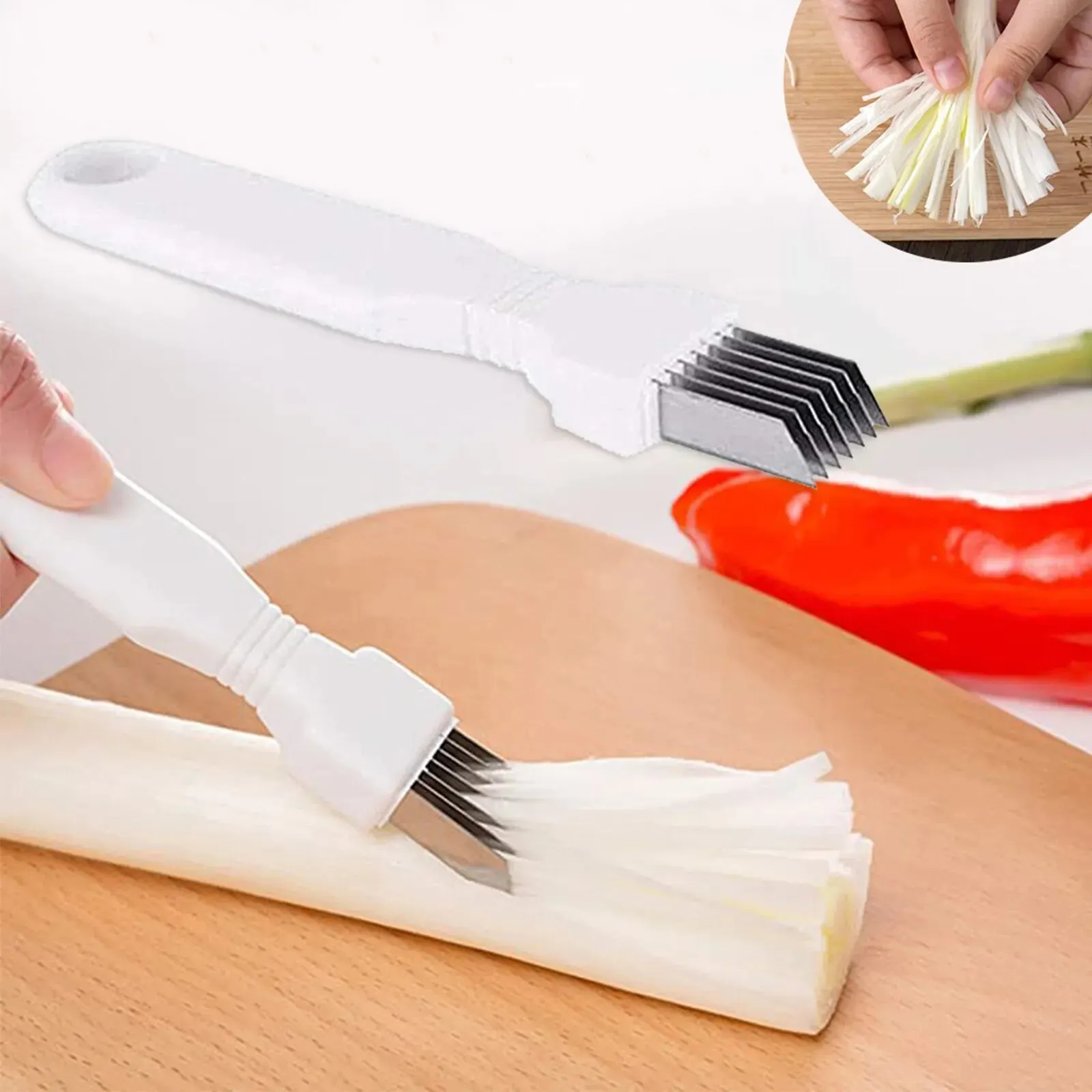 Shred Шелковый нож овощные Scallions резак еда Кухня быстрый измельчитель