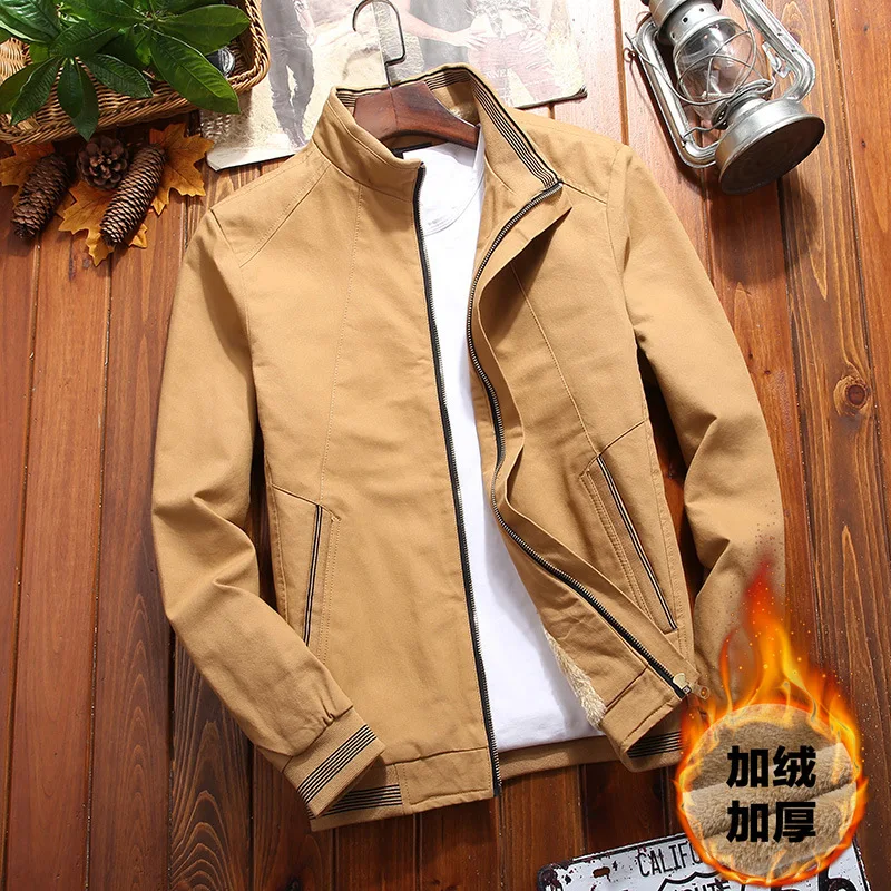 

Мужская зимняя куртка, мужская деловая Повседневная приталенная флисовая утепленная куртка-карго, куртки-бомберы, уличная ветровка, бейсбольные куртки