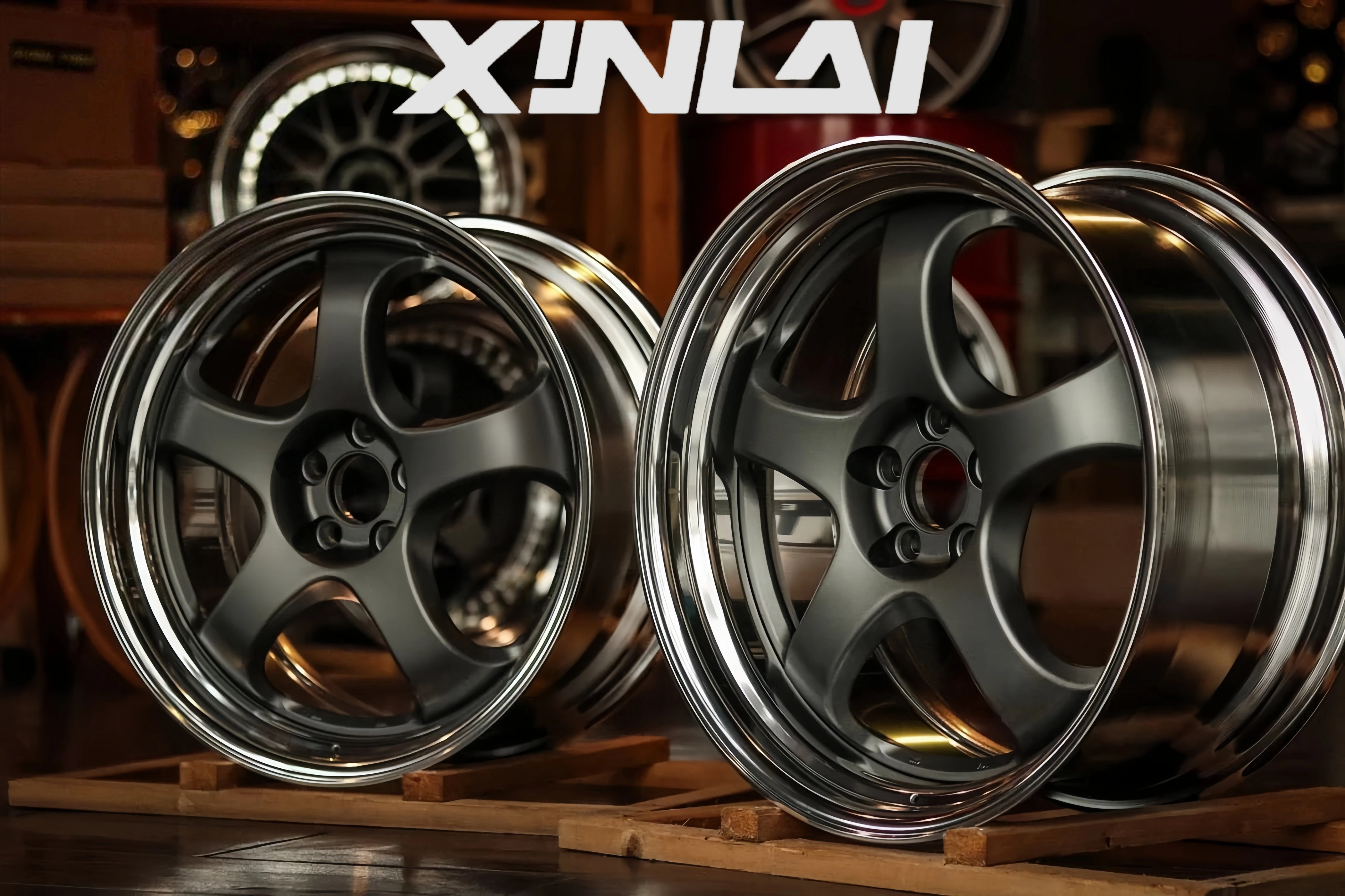 Фото Кованые двухсоставные диски AI Deep Concave 5x120 5x112 5x114.3 18 19 20 21 22 дюйма для легковых автомобилей №2