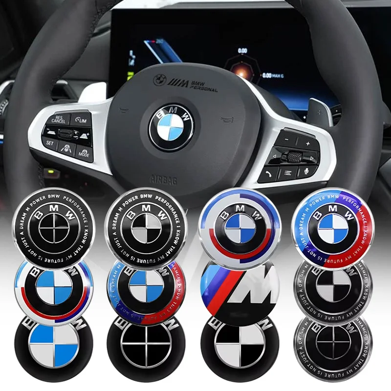 Фото Наклейка-эмблема на руль автомобиля для BMW E46 E90 E60 F30 F10 E39 E36 E87 F20 E90 E70 M3 M5 M6 G20 G30 E93 Z3 №3